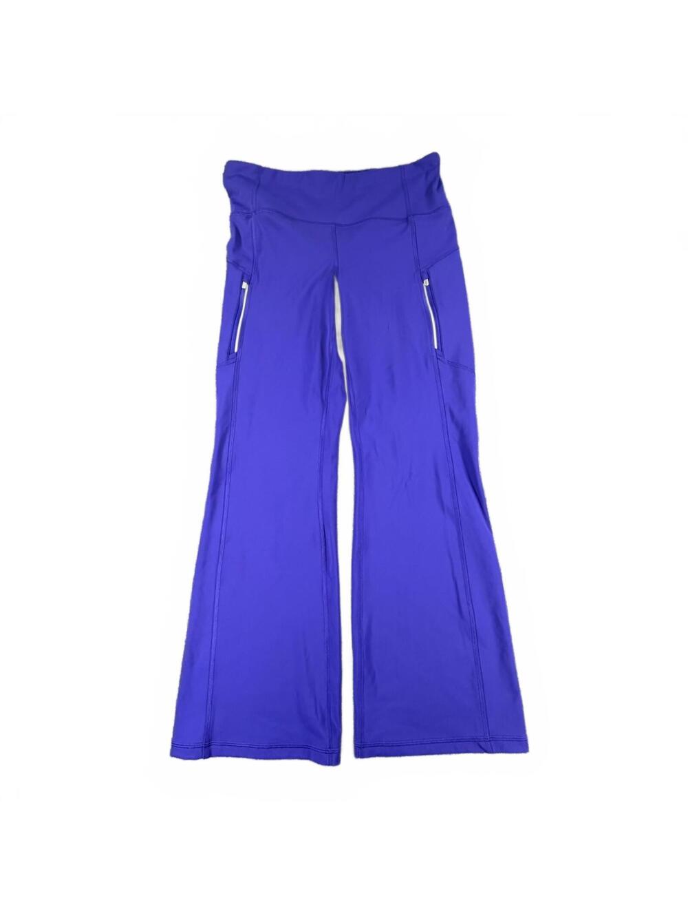 Women's Athleta Rainier Bootcut Athletic Workout Pants Size Large Bright Purple